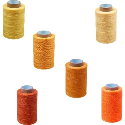 Flat Waxed Thread Wax Line Flat Wax Cord Sewing Thread 150D 250m Leather Wallet and Bag DIY Sewing Wax Line Polyester Threads