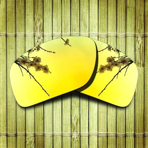 Polarized Replacement Lense For-Oakley Big Taco Sunglasses Frame True Color Mirrored Coating - Yellow Options