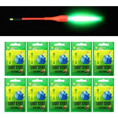 30 or 50pcs 4.5*37mm Fishing Float Fluorescent Lightstick Light Night Float Rod Lights Dark Glow Stick Useful Fishing/Party