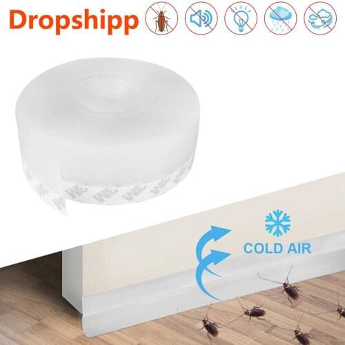5M 35mm Self Adhesive Door Seal Strip Weather Strip Silicone Soundproofing Draught Dust Insect Door Strip Window Seal Household