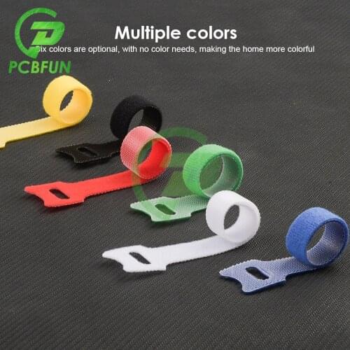 Releasable Cable Ties T-type Cable Tie Wire Reusable Cable Ties Computer Data Cable Tie Wire Nylon Loop Wrap Zip Bundle Ties