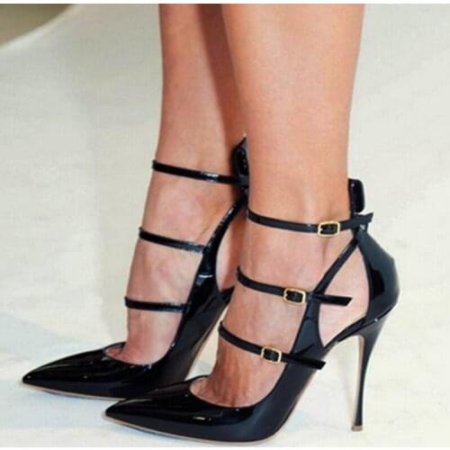 Fashion Womens Shoes High Heels patent leather fabric 11 cm high heels pointed pumps, womens shoes partys women shoes