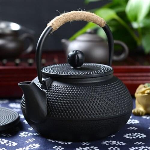 Japan Teapot Southern Cast Iron Kettle 900ml Large Capacity Old Iron Pot Shells Japanese Tea Pots Health Boiler Scale Pot