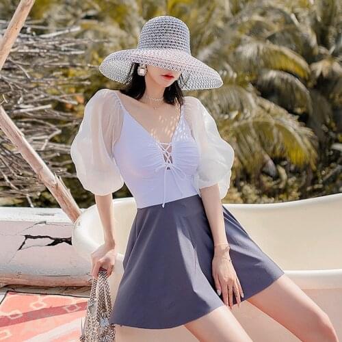 Womens One-Piece Bathing Suits Swimwear For Women Swimsuit 1 Piece 2021 Woman Summer Clothes Female One Little Girl Gentle