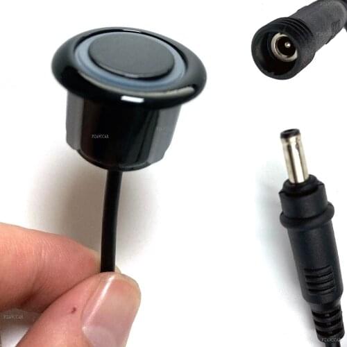 1 Piece 20mm Black With Connector Removable Car Auto Parking Waterproof Sensor Reverse Radar Sound Alert Indicator Probe System