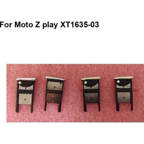 1PC For Moto Z play XT1635-03 New Tested Good Sim Card Holder Tray Card Slot For Moto Zplay XT1635 Sim Card Holder Replacement