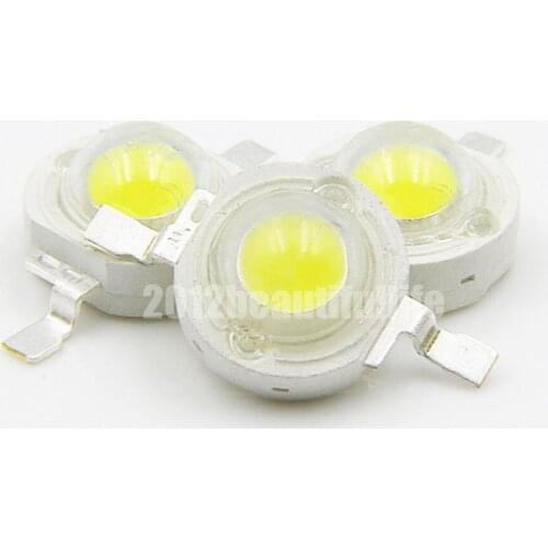 10/50/100/1000pcs 3W bridgelux 45mil Cool White 6000-6500K High Power Led Beads 700mA