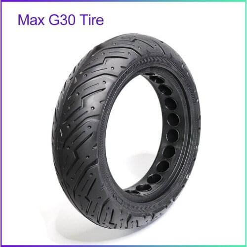 10 Inch Solid Hollow Damping Rubber Tyre For Ninebot MAX G30 Electric Scooter Front and Rear Tyre Wheel Tire Parts