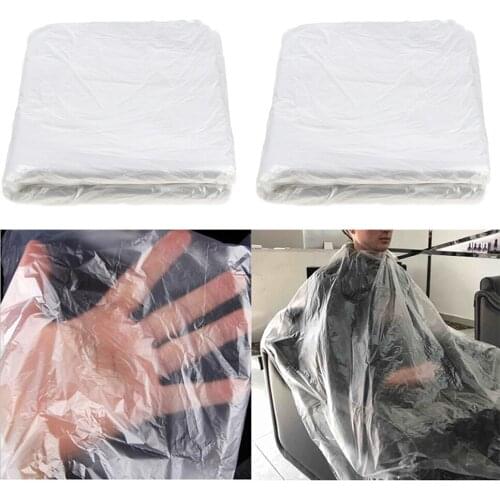 100x Disposable Hair Cutting Cape Salon Gown Stylist Barber Capes Gowns