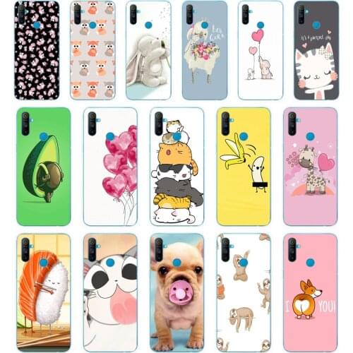 105AA Lovely animals gift Soft Silicone Tpu Cover phone Case for OPPO A1K A5S A7 AX7 A5 A9 2020 Realme C3 Case