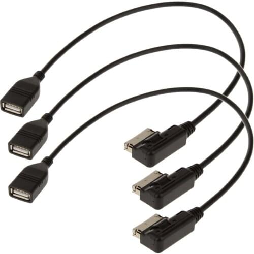 3 USB Interface AMI MMI Audio AUX MP3 Adapter Cable For Audi Q5 Q8 Q7 A4/6L