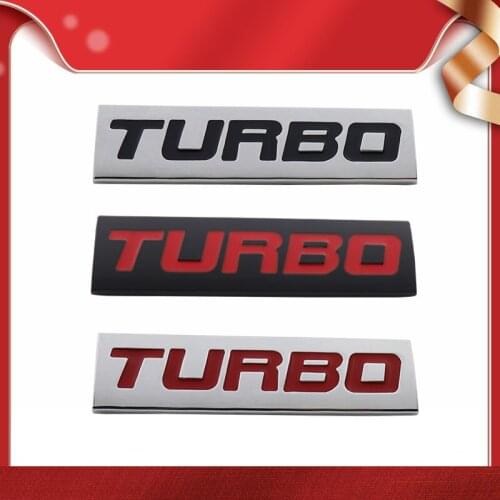 3D Premium Turbo for Ford Nissan Toyota Chevrolet Honda Hyundai Citroen Hood Fender trunk Rear Bonnet Decal Emblem Badge Sticker