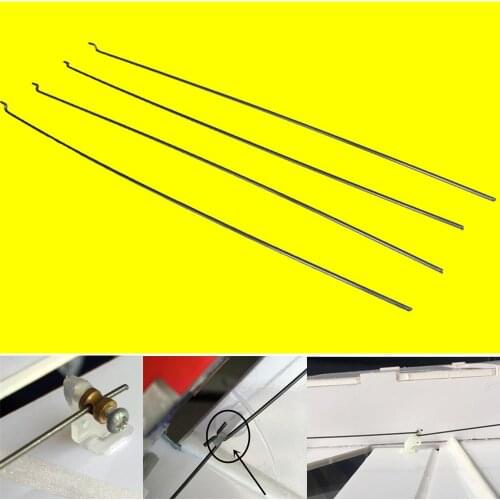 4 / 10 pcs 18cm 1.2mm Z-type Steel Wire Push Rod For SU27 KT Board RC Airplane