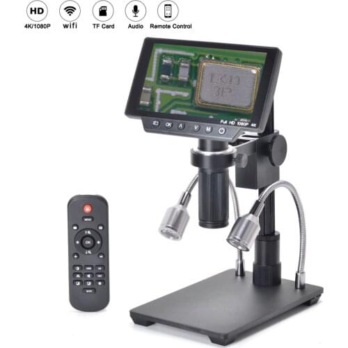5 Inch Screen 16MP 4K 1080P 60FPS HDMI USB & WIFI 150X C-mount Lens with SONY Sensor Digital Industry Microscope Camera