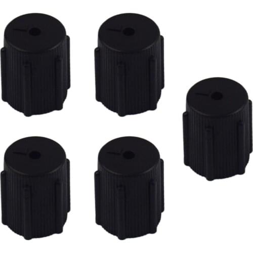 5 Pcs AC System Cap Air Conditioning Set Cars Door Covers System Black