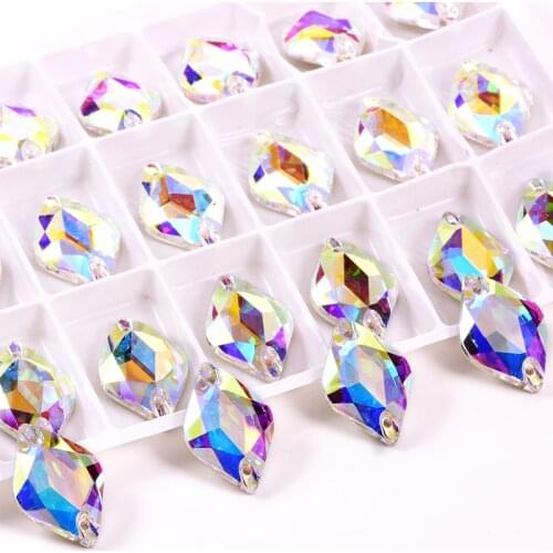 AAAAA Quality Lemon Glass Crystal Sew On Rhinestone Flatback lemon Glitter Rhinestones Sewing Rhinestone For Wedding Dress B3825