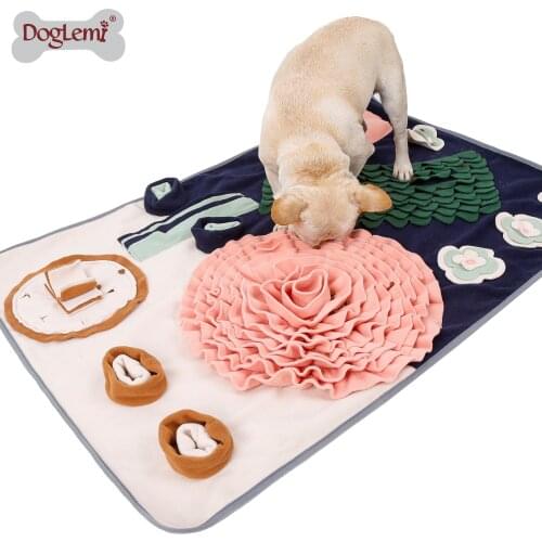 Large Size Dog Snuffle Mats Dinner Table Design Slow Eatting Mat for Pets Anxiety Released Feeding Pads