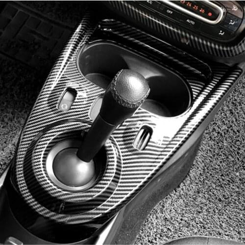 Car Interior Gear Shift Panel Decorative Cover Sticker For Smart 453 fortwo forfour Car Styling Modification Accessories