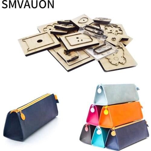 Wooden die cutting student pencil bag tool bag storage bag pencil box die cutting suitable for die cutting machine