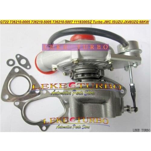 GT22 736210-5002 736210-0002 736210 5002 736210 0002 736210 1118300DQ Turbo Turbocharger For ISUZU For JMC JX493ZQ 68KW