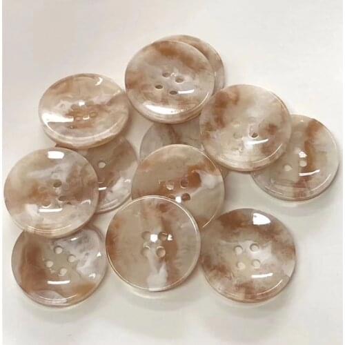 Imitation Marble Water Mill Cloud Pattern Irregular Button