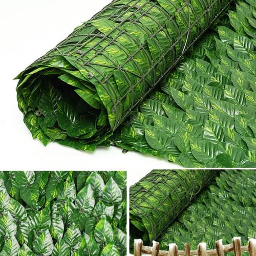 3M/1M Artificial Ivy Leaf Green Fake Plants Indoor Vine Wreath Foliage Garden Decor for Garden Fence Wall Outdoor