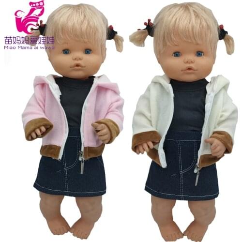 Nenuco Clothes Jackets Ropa Y Su Hermanita Reborn Baby Dolls Clothes 43 cm Children Toys Clothing