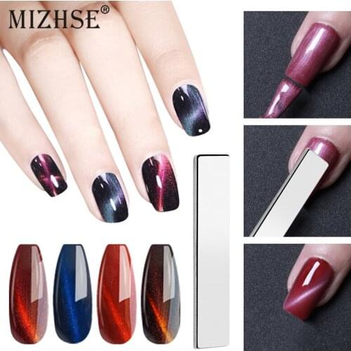 MIZHSE Cat Eyes Magnet Strong Effect Magetic Stick Board For 3D 9D Cat Eyes UV Gel Polish Manicure DIY Nail Art Tools