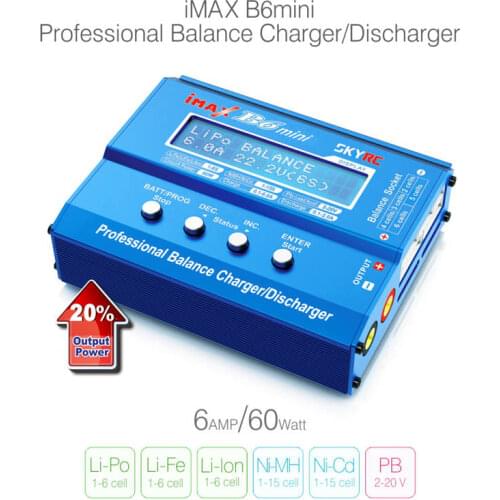 FATJAY SKYRC iMax B6 mini blance charger discharger compact design 60W PC smartphone control
