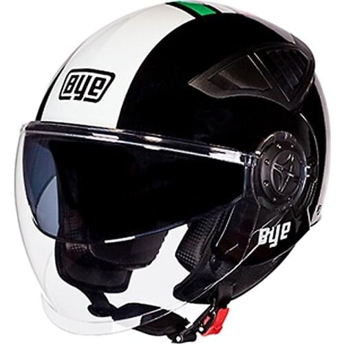 Motorcycle Helmet Open Face Half Moto Racing Capacete Para Motocicleta Vintage Motorbike Helmets With Dual Lens Visors