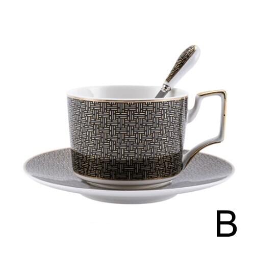 Gold Afternoon Tea Cup Saucer Set Coffee Cup Tea pot Set Tea Tray Bridesmaid Gift