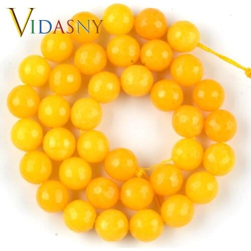 Natural Stone 6/8/10mm Faceted Chalcedony Rutilated Round Beads for Jewelry Making Bracelet Necklace Accessories 15" Wholesale