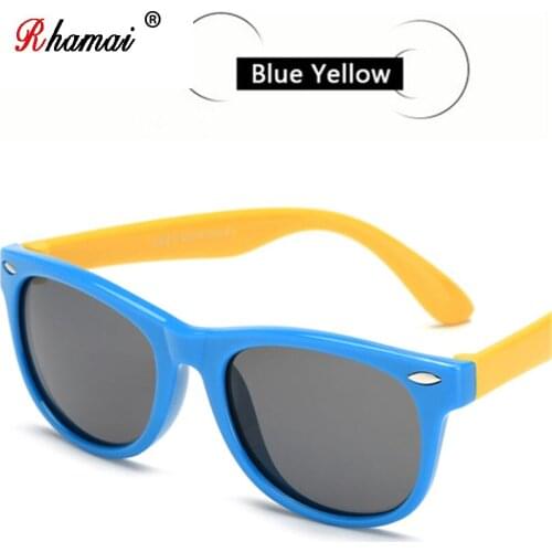 RHAMAI New Polarized Kids Sunglasses Boys Girls Baby Infant Fashion Sun Glasses UV400 Eyewear Child Shades Gafas Infantil