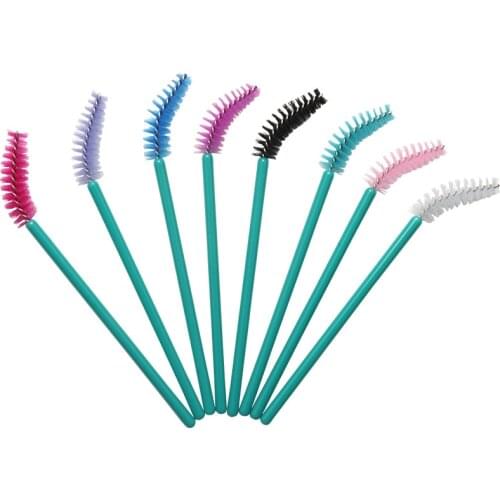 1000 pcs Disposable Nylon Mascara Wands Eyelash Extension Makeup Silicone Eyelash Applicator Micro Brushes Set Make Up Tools