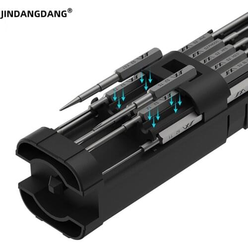 18 In 1 Precision Screwdriver S2 Lengthened Detachable Magnetic Head With Tweezers Mobile Phone Repair Diy Mini Tool Box