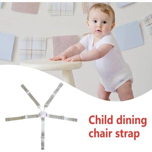High Chair Harness Adjustable Child Chair Strap With Buckle Safety Belt 5 Point For Baby High Chair Pram And Stroller