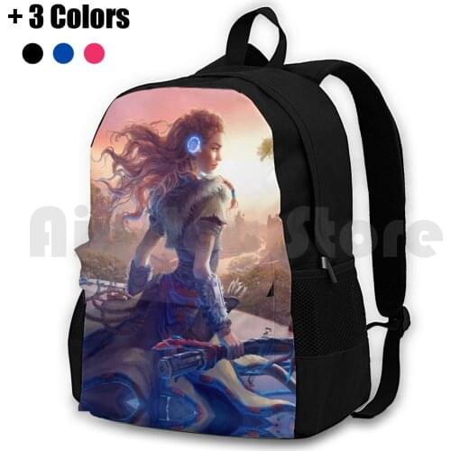 Aloy Horizon Zero Dawn Wallpaper On Tallneck Outdoor Hiking Backpack Riding Climbing Sports Bag Aloy Horizon Zero Dawn Horizon