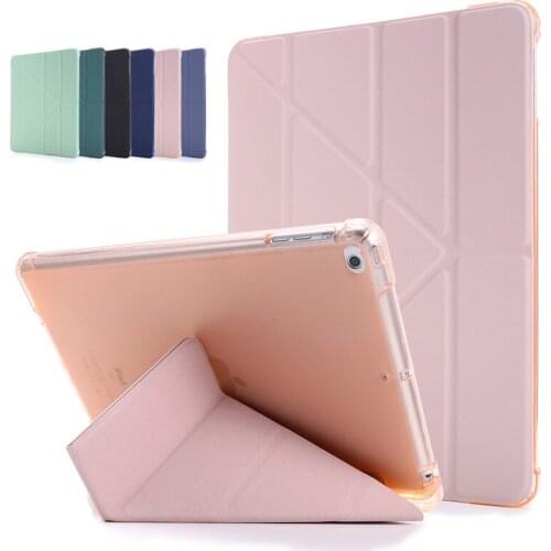 Smart Cover For iPad 10.2 9.7 Case with Pencil Holder PU Leather Stand Tablet Cover For iPad Pro 10.5 Air 3 2 iPad 8 7 6 5 Coque