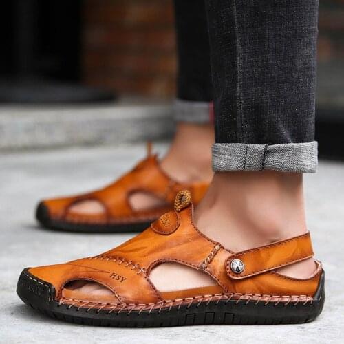Zero more Men's Leather Sandals