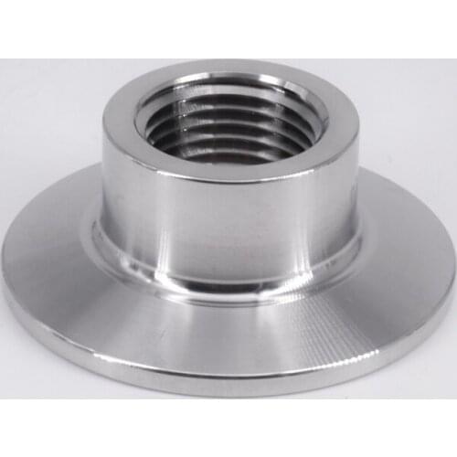 1/2" NPT Female 1.5" Tri Clamp Sanitary Fitting Connector SS304 Stainless Homebrew Ferrule 50.5mm