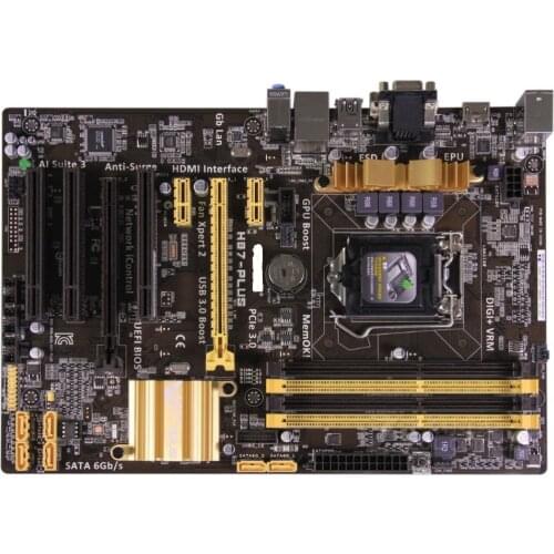 Used desktop motherboard for ASUS H87-PLUS LGA 1150 DDR3 USB3,0 SATA3 PCI-E 3.0 mainboard PC boards