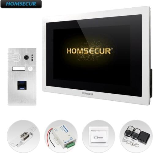 HOMSECUR 4 Wire AHD Video Door Phone Intercom System with Aluminium Alloy Camera BC061HD-S+BM114HD-S