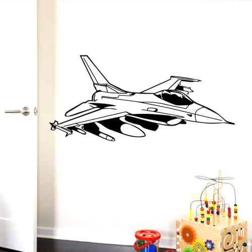 Artistic Aircraft Environmental Protection Vinyl Stickers For Home Decor Living Room Bedroom Mural Poster