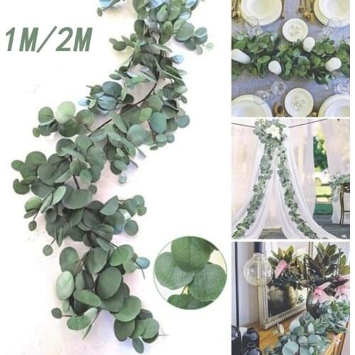 2M Wedding Decoration Fake Vines Artificial Home deco green vine bedroom living room Garden decoating Artificial wall decor