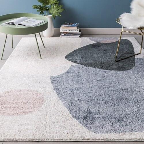 Nordic Concise Style Carpets Living Room Europe Luxury Home Bedroom Carpet Soft Lamb Floor Carpet Mat Area Velvet Thick Rugs