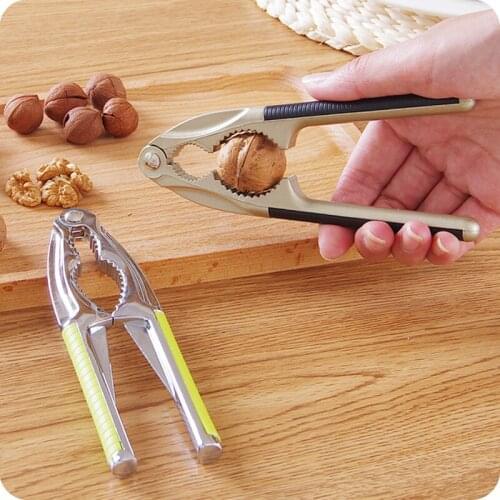 Stainless Steel Walnut Cracker Kitchen Gadgets Eco-Friendly Kitchen Tool Multi-Function Nutcracker Sheller