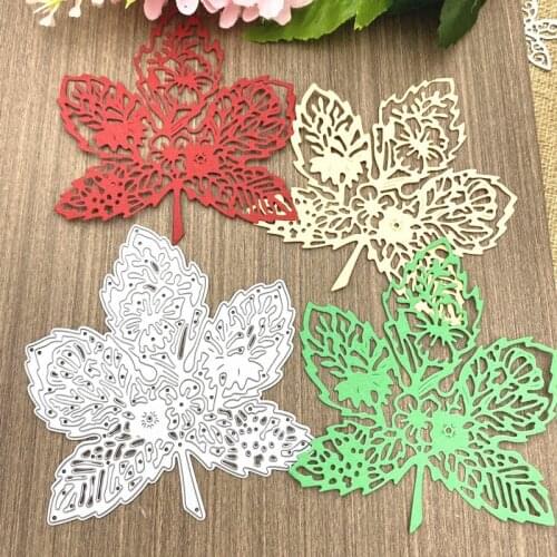 Metal Cutting Die Maple Leaf Scrapbooking Mold Paper DIY Cards Postcard Handmade Craft Stencil Album Handcraft Embossing Moulds