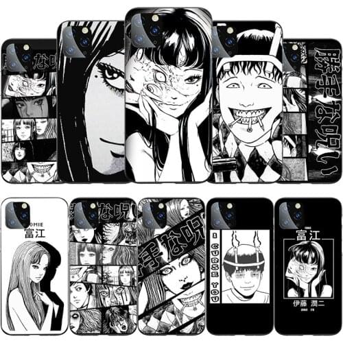 Horror Comic Junji ito Tomie Tees Soft Phone Cover Case for iphone 12 Mini SE 2020 11 Pro Max X XR XS Max 6 6S Plus 7 8 Plus 12