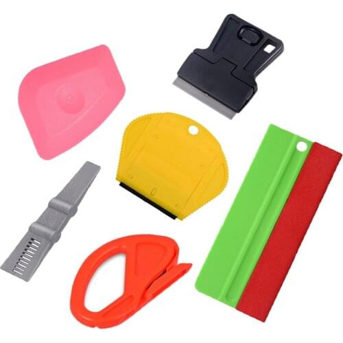 EHDIS Vinyl Film Wrapping Tools Set Car Sticker Squeegee Snap off Scraper Window Tint Tool Scraper Auto Car Exterior Accessories
