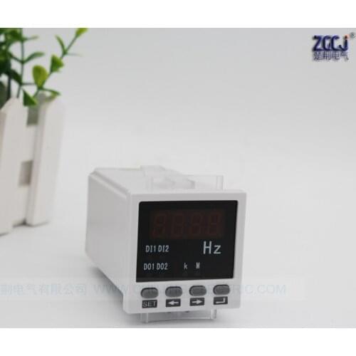 Singal phase 220VAC 45-65Hz digital frequency panel meter 48*48*80mm mini digital Hz meter
